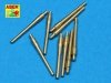 Aber 1:700L-12 Set of 9 pcs 406 mm short barrels for ships: North Carolina, Washington 1/700
